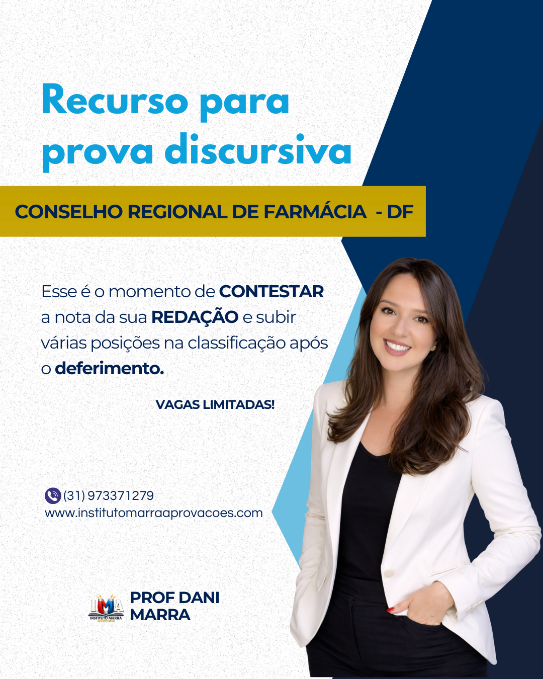 Recurso para a prova discursiva do Conselho Regional de Farmácia